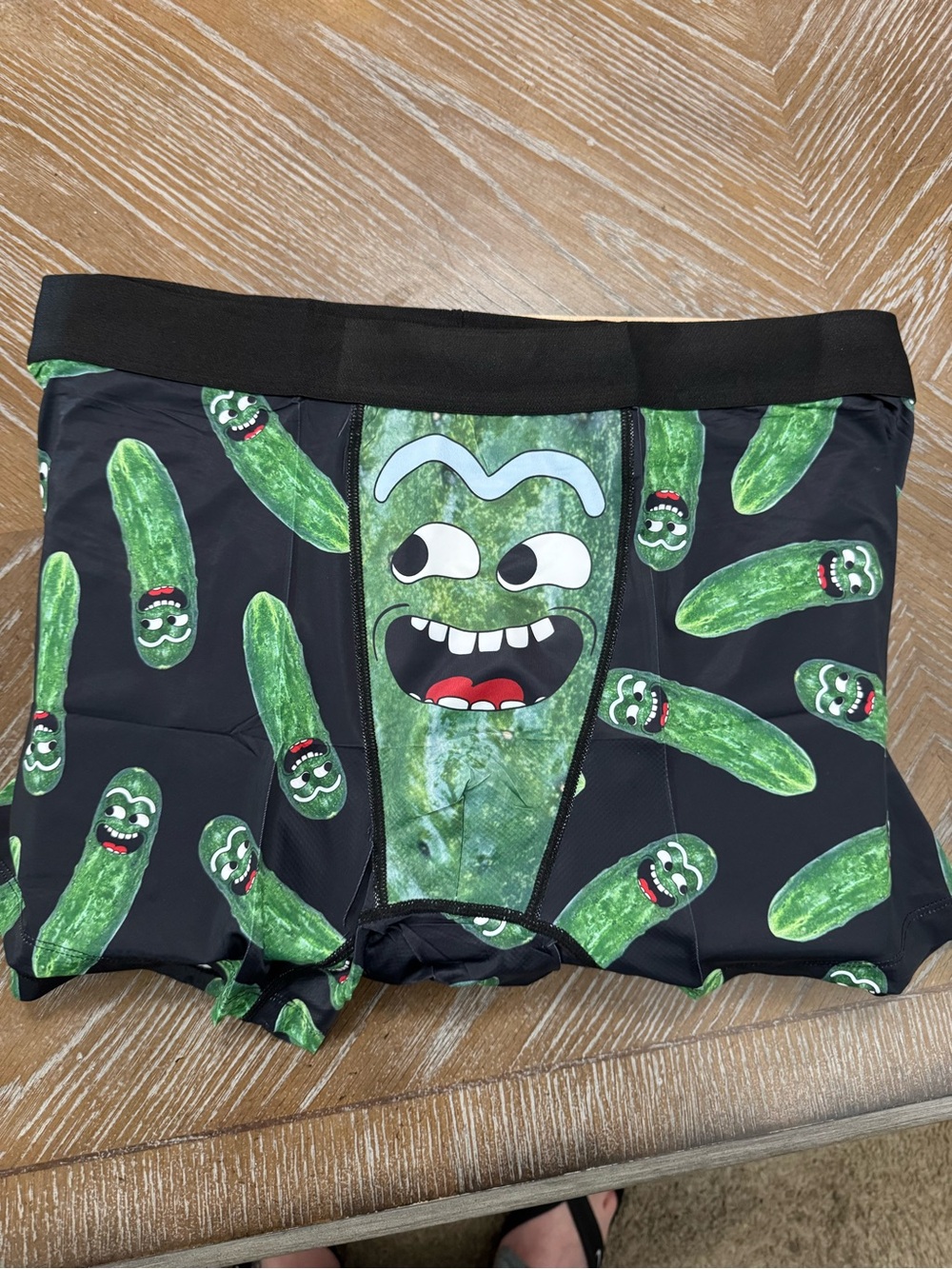 Pickle Print Boxer Briefs - Black & Green